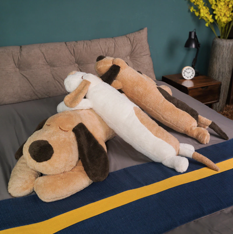 Giant Dog Plush Pillow – Large Soft Stuffed Puppy Cuddle Toy