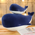 Blue Whale Stuffed Plush Toy – Soft Ocean Animal Pillow for Kids