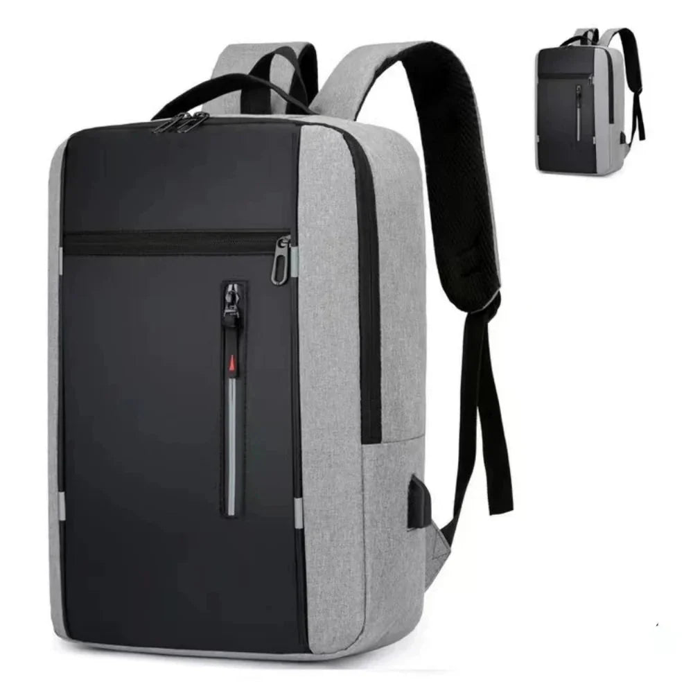 NNEOBA Waterproof Oxford Laptop Backpack Gray-1