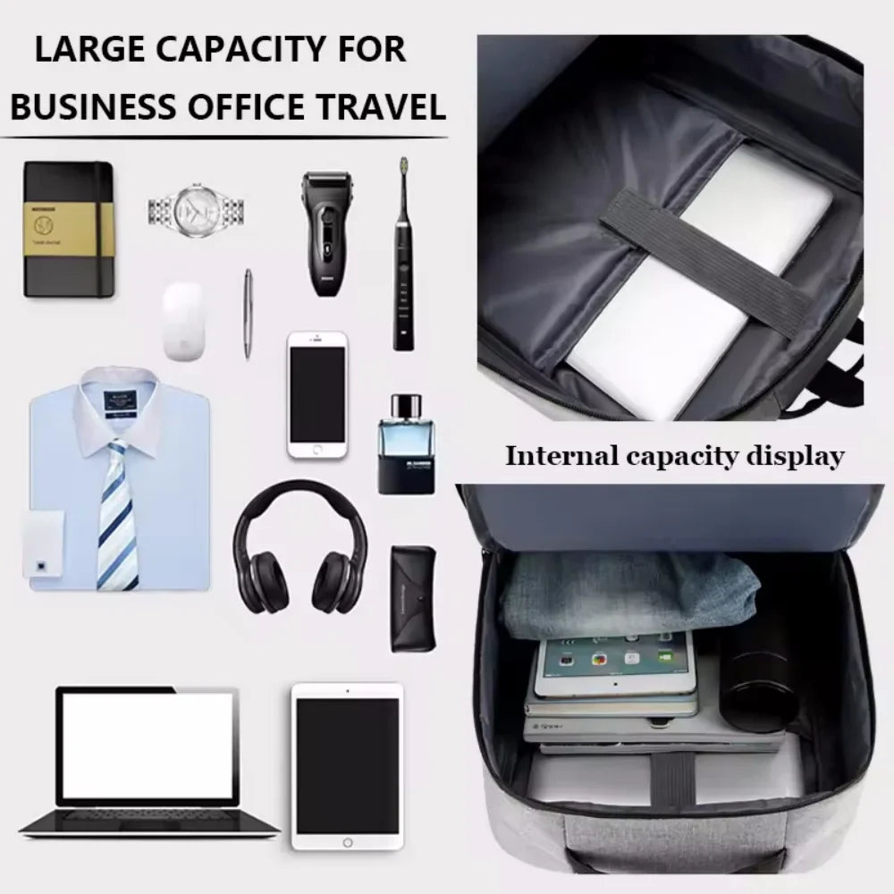 NNEOBA Waterproof Oxford Laptop Backpack Gray-4