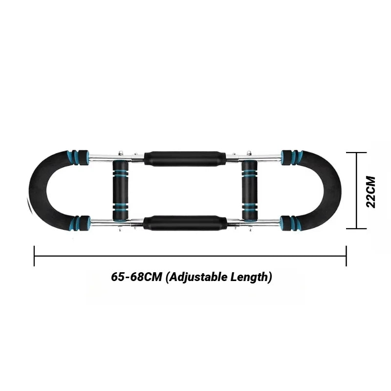 Adjustable U-Shaped Arm Exerciser – 30–50KG Resistance Bar for Upper Body
