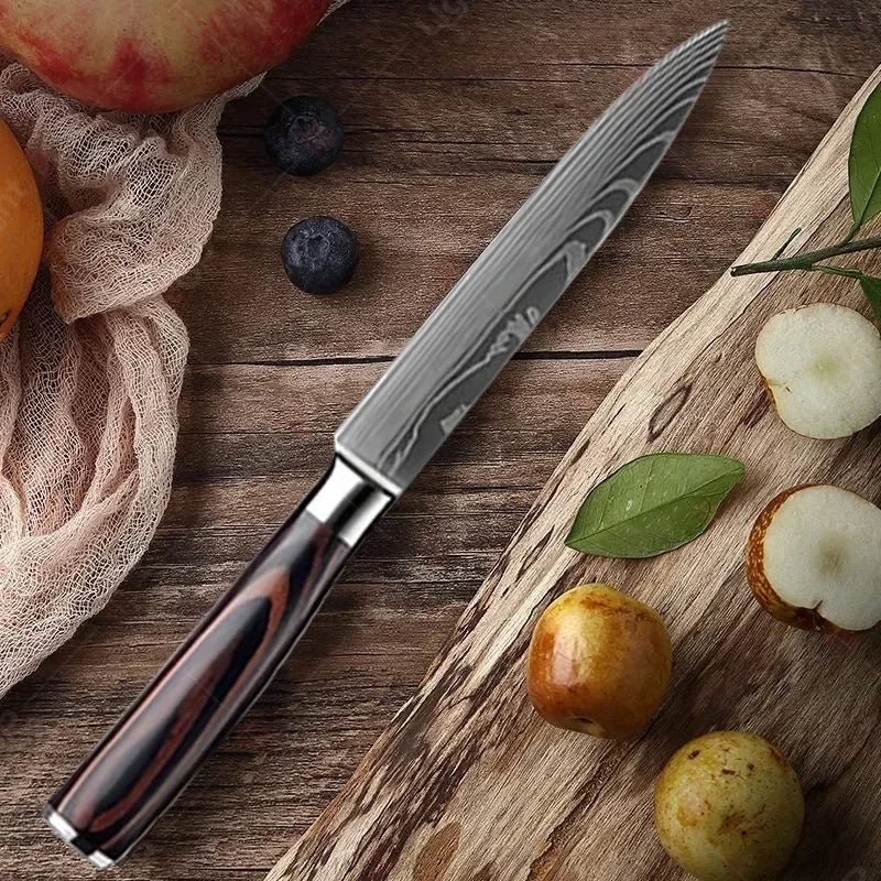 NNEOBA Professional Kitchen Knife Brown