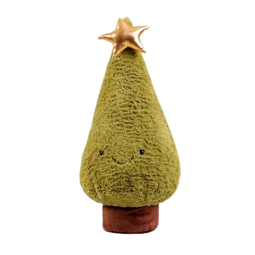 Christmas Tree & Moose Plush Toy – Festive Stuffed Holiday Decoration