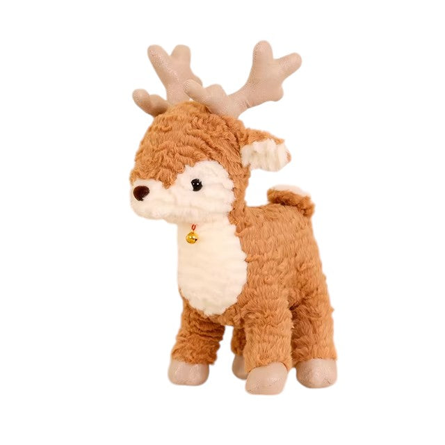 Christmas Tree & Moose Plush Toy – Festive Stuffed Holiday Decoration
