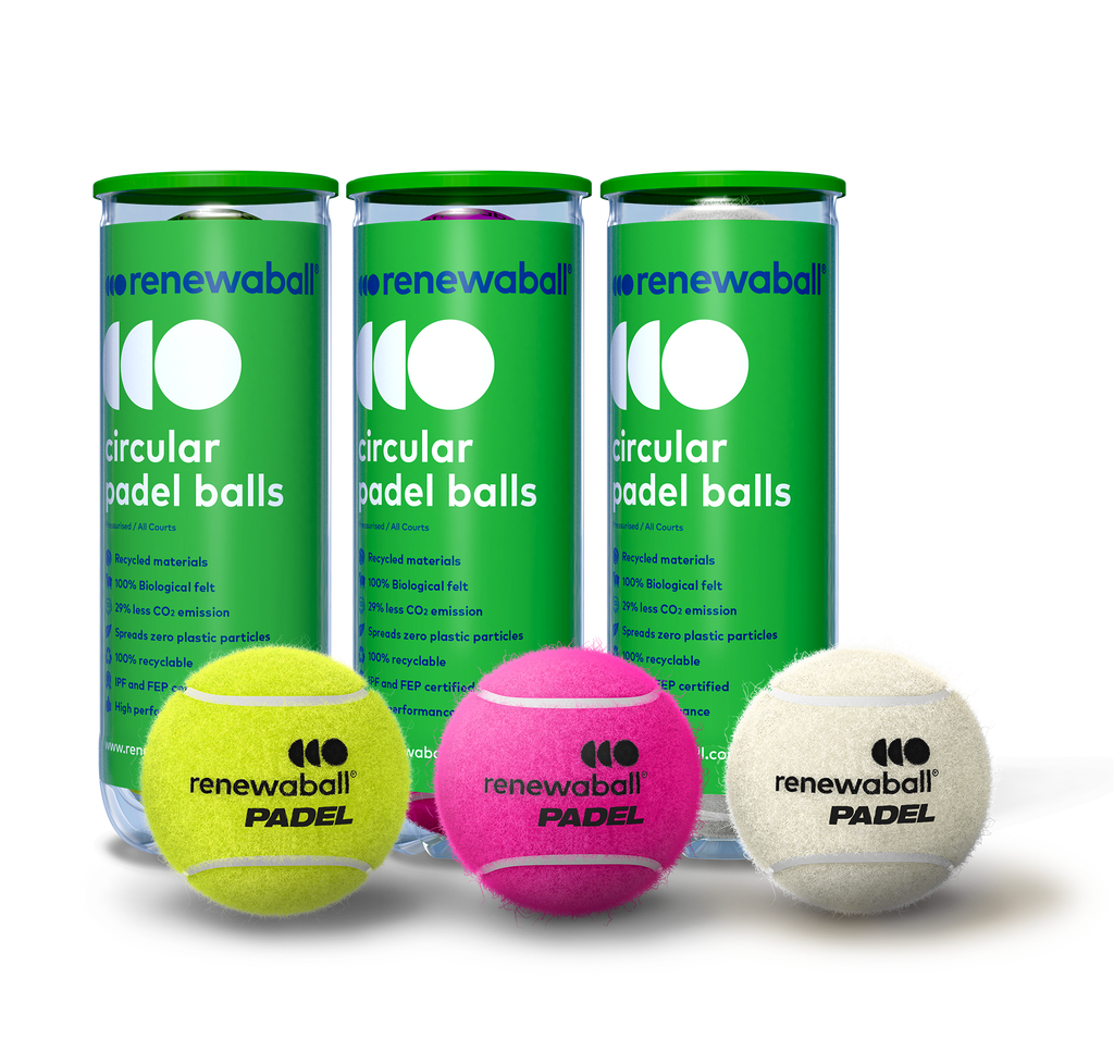 Circular Eco-Friendly Padel and Tennis Balls - ITF & IPF Approved | Renewaball