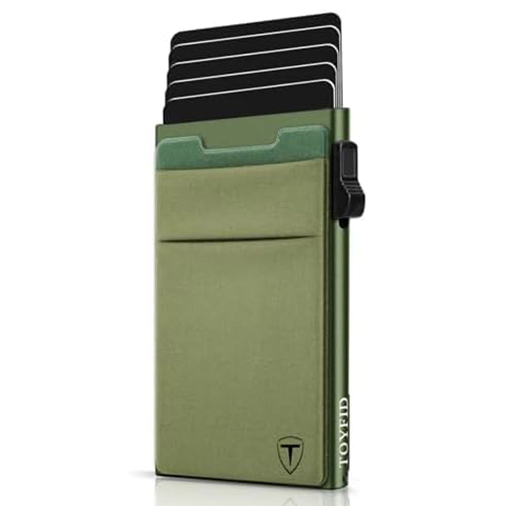 Slim RFID Blocking Pop-Up Wallet – Metal Card Holder for Men & Women