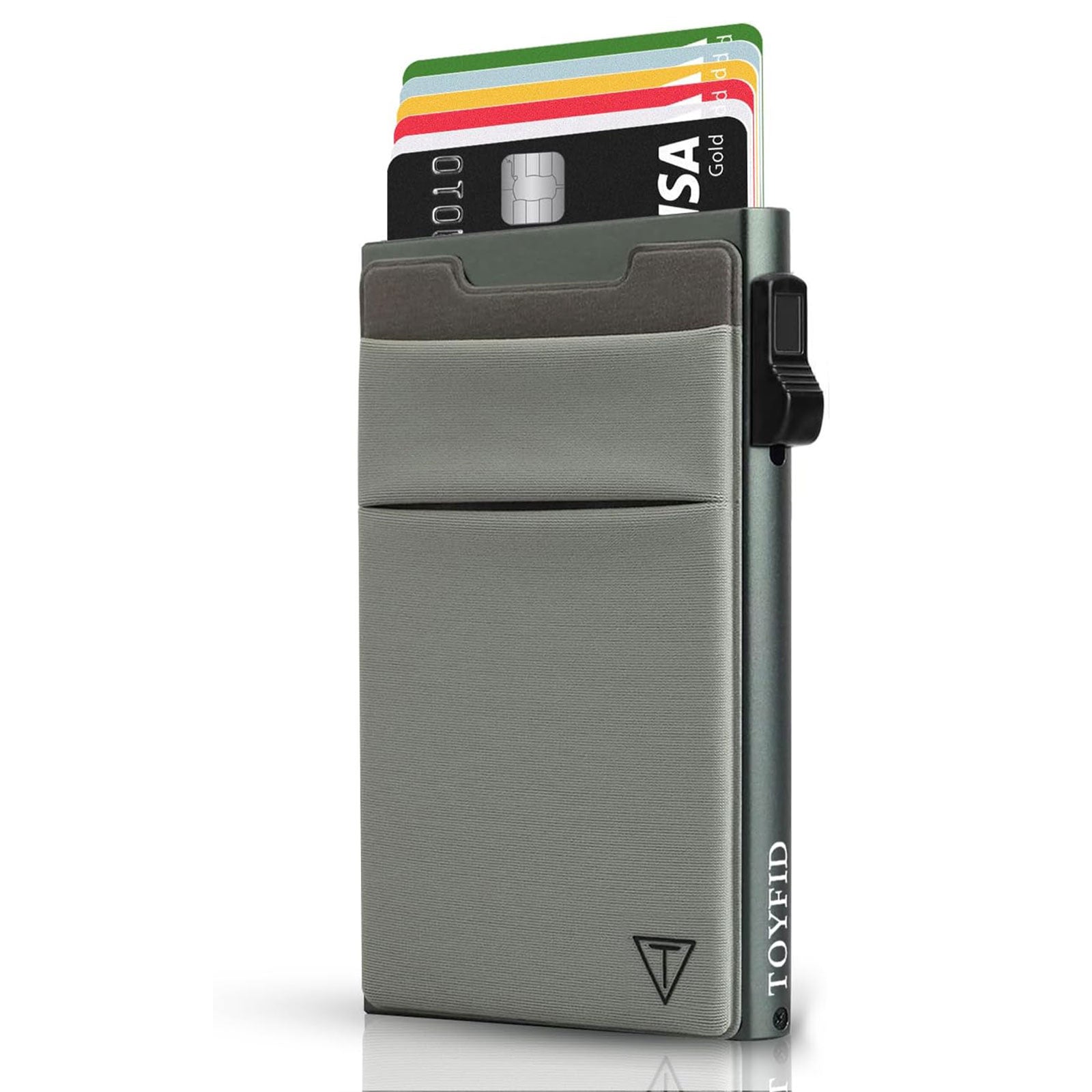 Slim RFID Blocking Pop-Up Wallet – Metal Card Holder for Men & Women