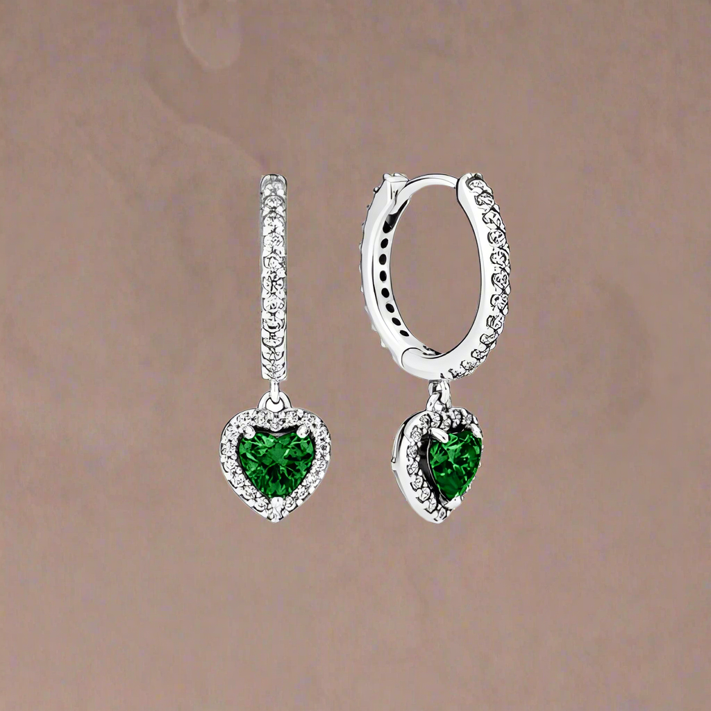 NNEOBA Valentine's Day Sapphire Earrings (Green)