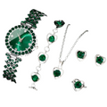 NNEOBA Women's Luxury Watch Jewelry Set with Heart Accents